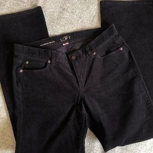 LOFT EUC Black Corduroy pants